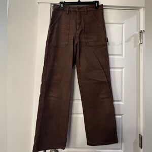 Women's Wide Leg Brown Pants
